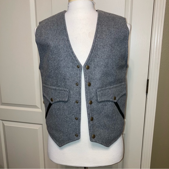 SCHAEFER OUTFITTER Vest GRAY 825 - Sz M Made in USA EXCELLENT! - Picture 5 of 12